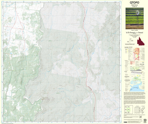 9340-34 Bald Rock QTopo 1:25,000 Topographic Map | Mapworld