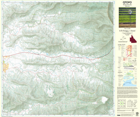 9341-14 Mount Develin QTopo 1:25,000 Topographic Map | Mapworld