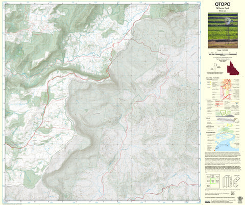9341-21 Wilsons Peak QTopo 1:25,000 Topographic Map | Mapworld