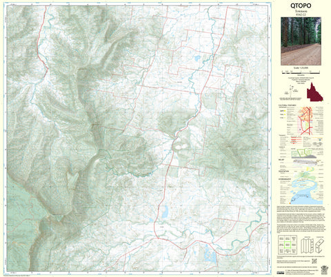 9342-22 Townson QTopo 1:25,000 Topographic Map — Queensland 1:25,000 topographic map