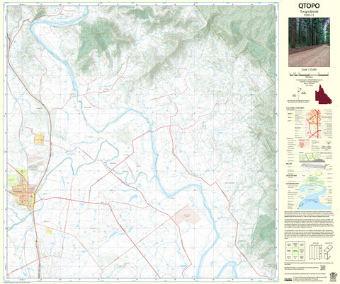 9343-11 Toogoolawah QTopo 1:25,000 Topographic Map | Mapworld