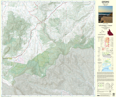 9441-24 Palen Creek QTopo 1:25,000 Topographic Map — Queensland 1:25,000 topographic map
