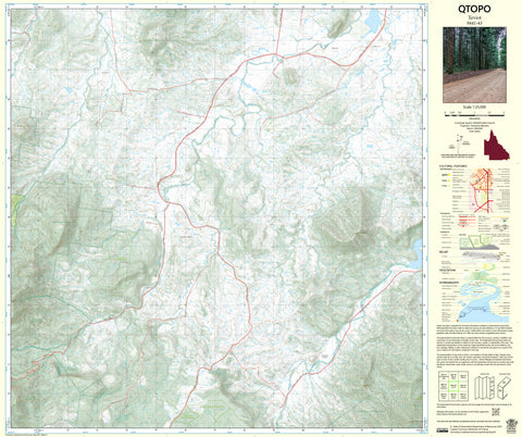 9441-43 Teviot QTopo 1:25,000 Topographic Map — Queensland 1:25,000 topographic map