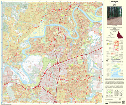 9442-11 Darra QTopo 1:25,000 Topographic Map | Mapworld