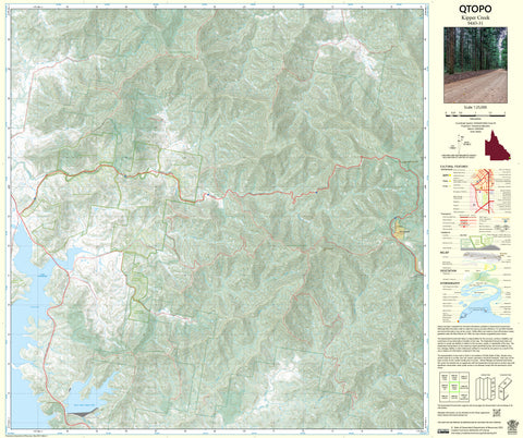 9443-31 Kipper Creek QTopo 1:25,000 Topographic Map — Queensland 1:25,000 topographic map