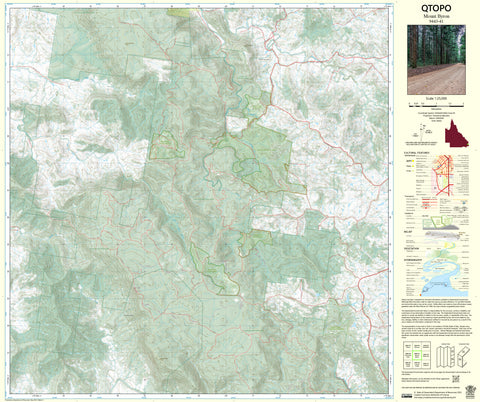 9443-41 Mount Byron QTopo 1:25,000 Topographic Map — Queensland 1:25,000 topographic map