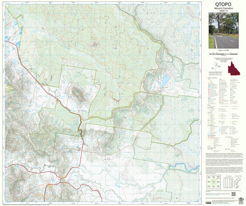 9445-12 Mount Coondoo QTopo 1:25,000 Topographic Map | Mapworld