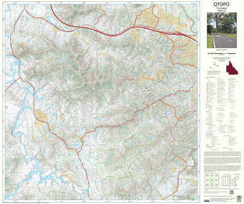 9445-23 Tuchekoi QTopo 1:25,000 Topographic Map | Mapworld
