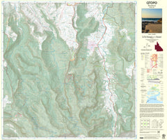 9541-42 Beechmont QTopo 1:25,000 Topographic Map — Queensland 1:25,000 topographic map
