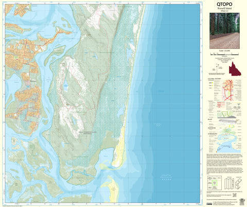 9542-12 Russell Island QTopo 1:25,000 Topographic Map