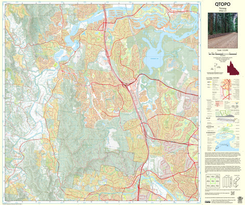 9542-23 Nerang QTopo 1:25,000 Topographic Map
