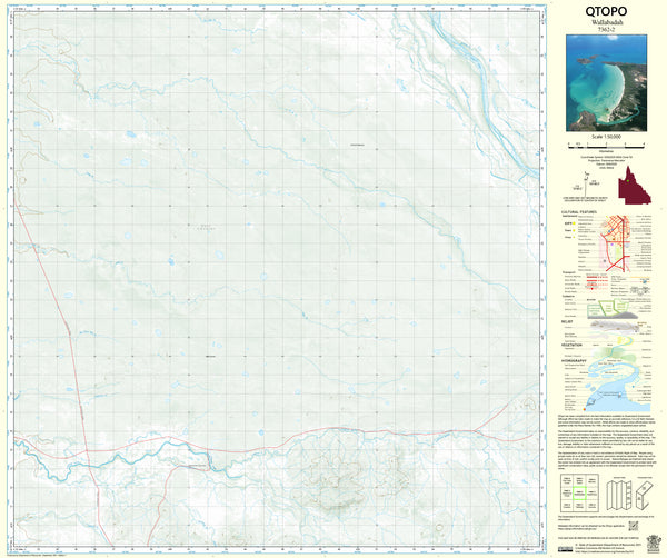 7362-2 Wallabadah QTopo 1:50,000 Topographic Map