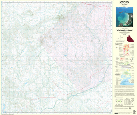 8158-4 Piccadilly QTopo 1:50,000 Topographic Map