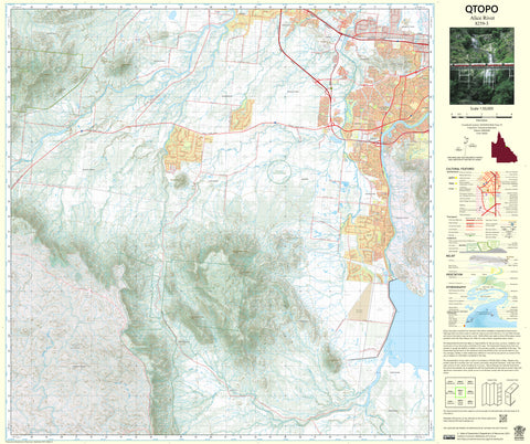 8259-3 Alice River QTopo 1:50,000 Topographic Map