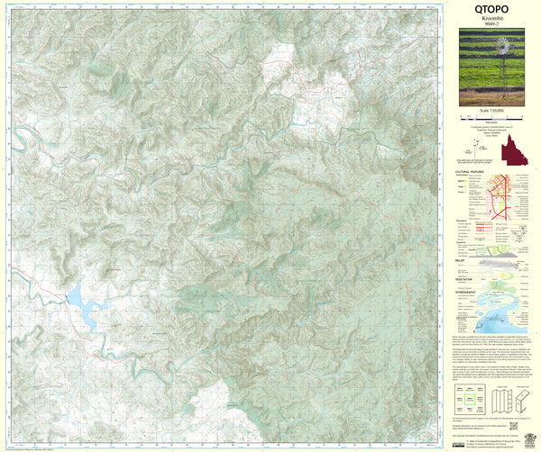9049-2 Kroombit QTopo 1:50,000 Topographic Map