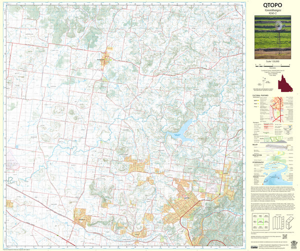 9243-2 Goombungee QTopo 1:50,000 Topographic Map