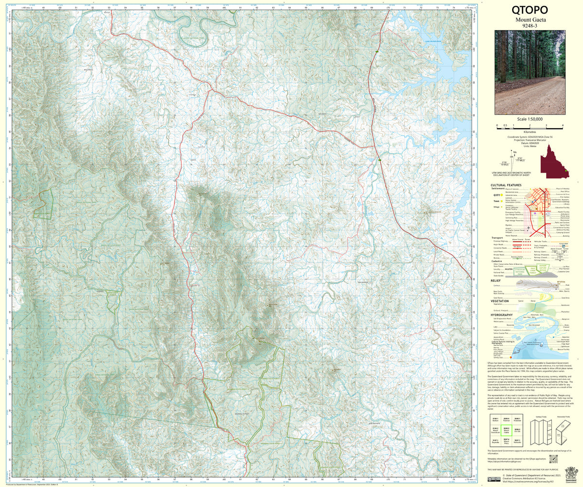 9248-3 Mount Gaeta QTopo 1:50,000 Topographic Map | Mapworld