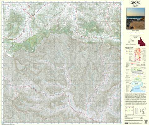 9441-2 Grevillia QTopo 1:50,000 Topographic Map