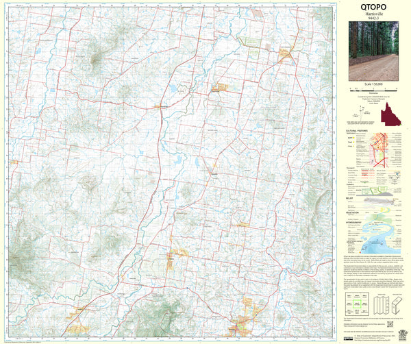 9442-3 Harrisville QTopo 1:50,000 Topographic Map
