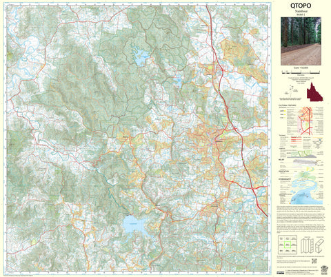 9444-1 Nambour QTopo 1:50,000 Topographic Map