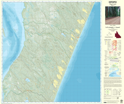 9547-3 Happy Valley QTopo 1:50,000 Topographic Map