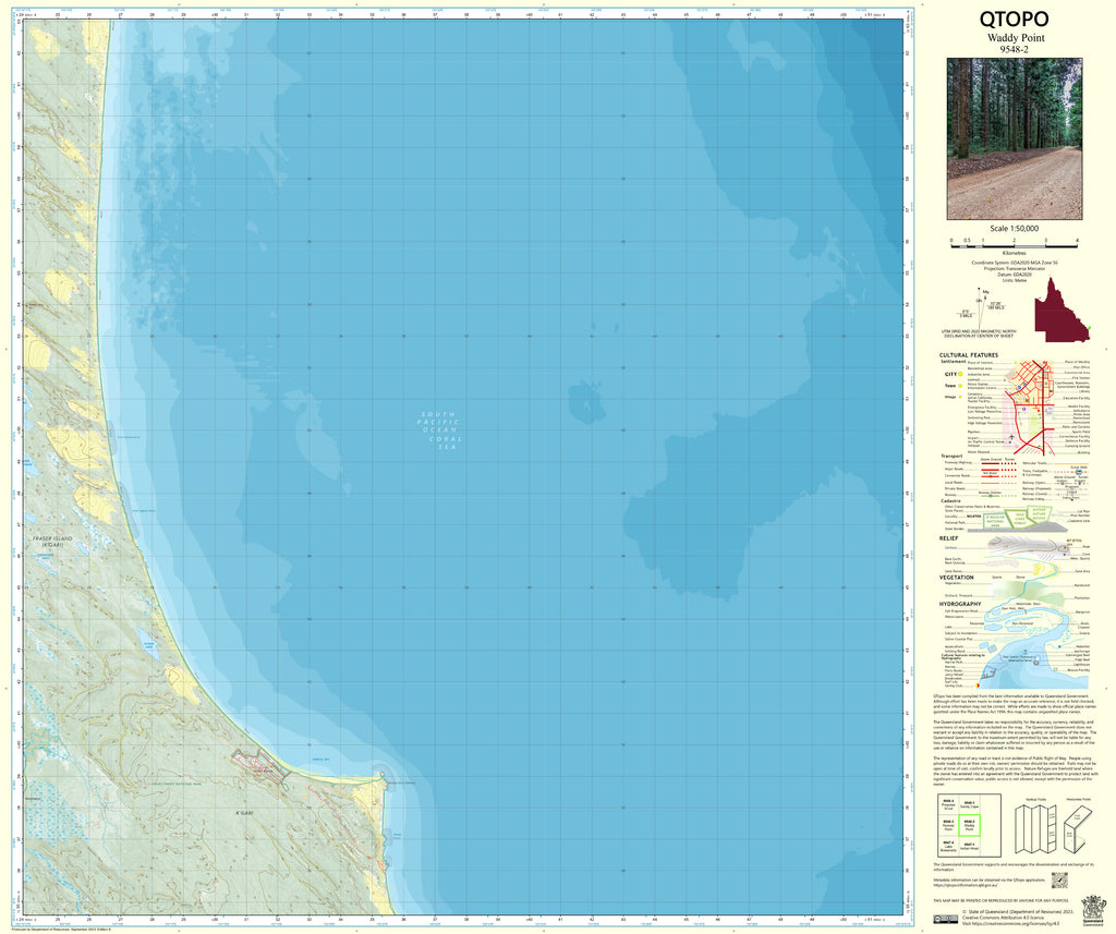 9548-2 Waddy Point QTopo 1:50,000 Topographic Map | Mapworld