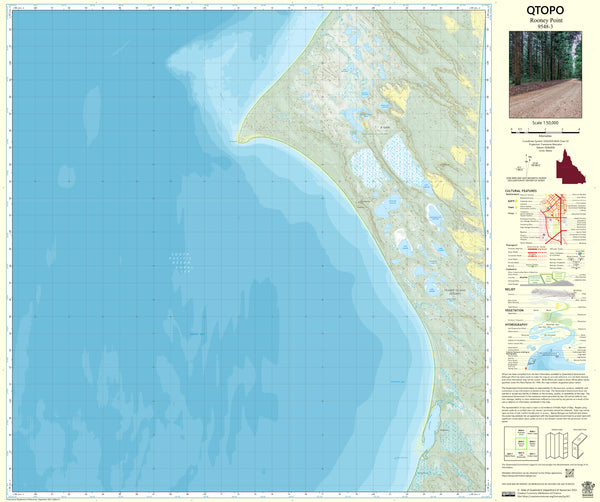 9548-3 Rooney Point QTopo 1:50,000 Topographic Map