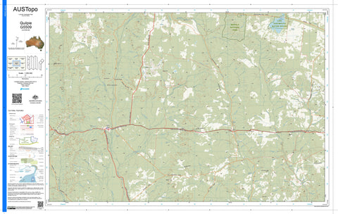 Quilpie G5509 AUSTopo 1:250,000 Map