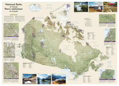Canada National Parks by National Geographic — map