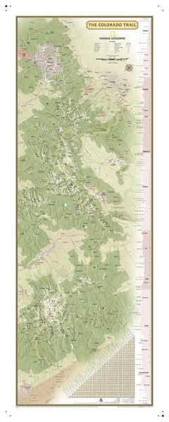 Colorado Trail by National Geographic — map
