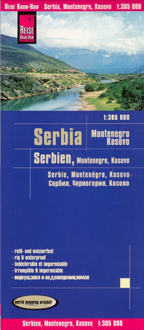 Serbia Reise Know-How Folded Travel Map