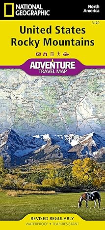 Rocky Mountains National Geographic Adventure Map