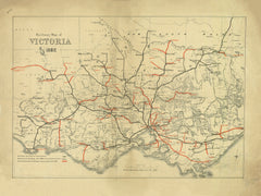 Railway Map of Victoria (1882) | Mapworld