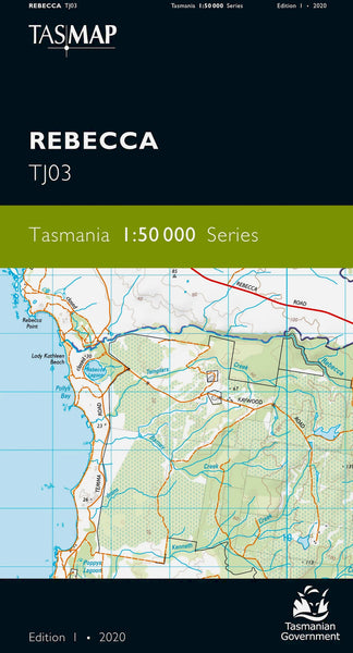 Rebecca 1:50,000 Topographic Map – Tasmania
