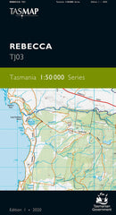 Rebecca 1:50,000 Topographic Map – Tasmania