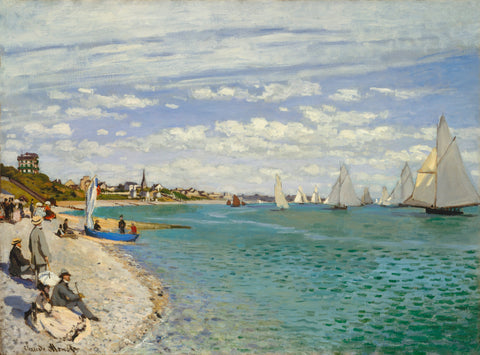 Regatta at Sainte-Adresse (1867) by Claude Monet