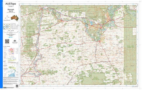 Renmark I5410 AUSTopo 1:250,000 Map