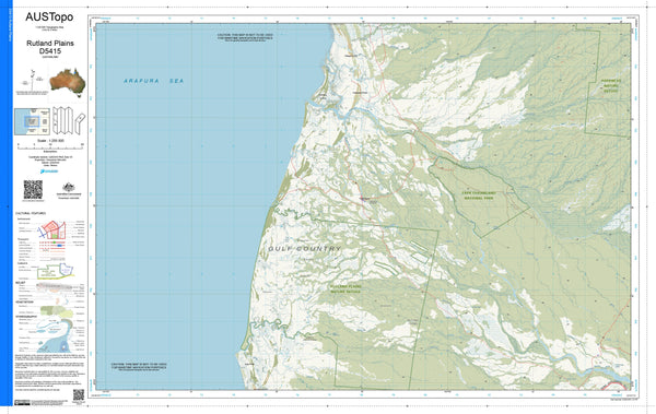 Rutland Plains D5415 AUSTopo 1:250,000 Map