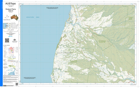 Rutland Plains D5415 AUSTopo 1:250,000 Map