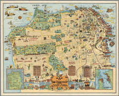 San Francisco Pictorial Wall Map