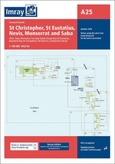 St Eustatius, St Christopher, Nevis, Monserrat and Saba Imray Chart — Imray nautical chart