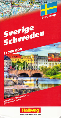 Sweden Hallwag Map