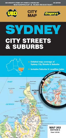 Sydney City Streets & Suburbs Map UBD 262