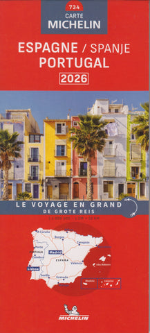 Spain & Portugal Michelin Map 734