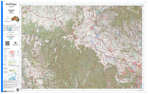 Singleton I5601 AUSTopo 1:250,000 Map