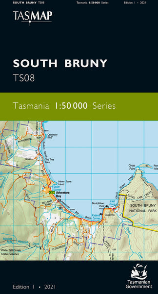 South Bruny 1:50,000 Topographic Map – Tasmania