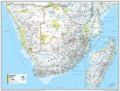 Southern Africa Atlas of the World, 11th Edition, National Geographic Wall Map