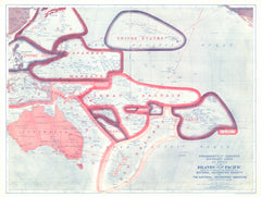 Sovereignty and Mandate Boundary Lines of the Islands of the Pacific Wall Map - Published 1921 – National Geographic |…