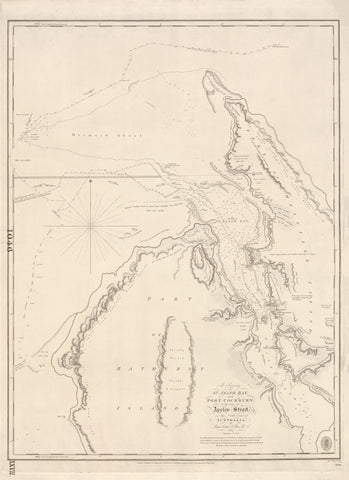 St. Asaph Bay & Port Cockburn — North Coast of Australia (1824–1826) wall map | Mapworld