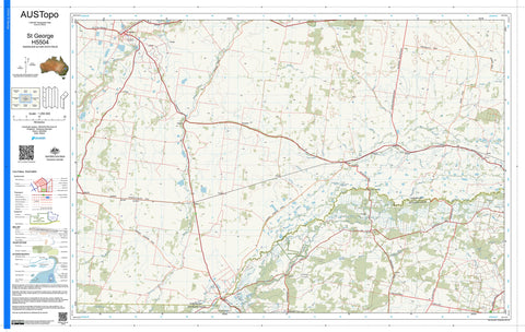 St George H5504 AUSTopo 1:250,000 Map